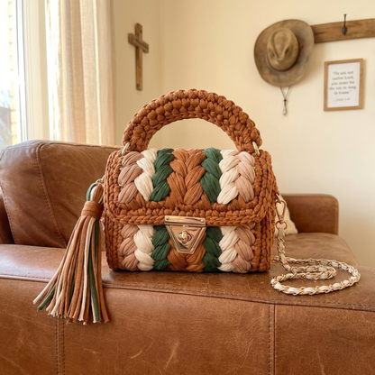 Handmade Crochet Cowgirl Bags