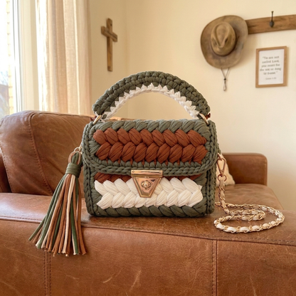 Handmade Crochet Cowgirl Bags